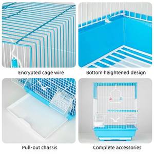 Kolay Temizlenen Kuş Üretim Kafesi Yuvası Katlanabilir Demir Tel Taşınabilir Kafes Renkli Üretim Kafesi Yuvası Muhabbet Kuşu Kanarya İspinoz için - Product Image 4