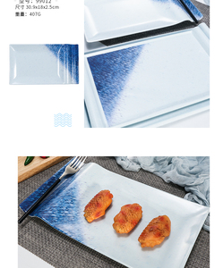 Rectangle Melamine Sushi <strong>Plates</strong> Wholesale <strong>Christmas</strong> <strong>Eve</strong> Plastic Party <strong>Plates</strong> - Product Image 6