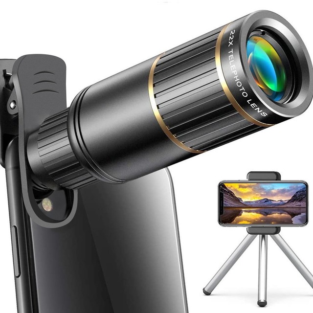 HTM 22X 50mm 750mm Focal Length High-Definition Full Metal Professional-Level Multi-Function Telephoto Lens Monocular Telescope
