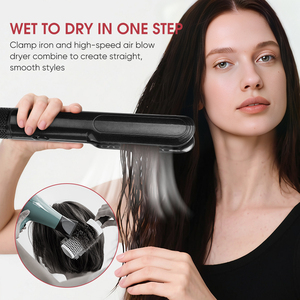 Sèche-cheveux professionnel 2 en 1 à grande vitesse Humide à sécher <span class=keywords><strong>Plancha</strong></span> Cabello Sèche-cheveux à air chaud Fer plat Lisseur à cheveux avec air - Product Image 6