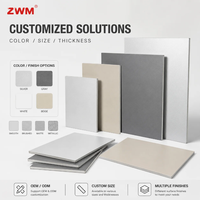 Panneau composite en aluminium ignifuge FR 4.0MM 5.0MM 6.0MM ACP/ACM ALUCOBOND pour façade de bâtiment, revêtement extérieur