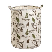 Panier à linge en coton imperméable pliable, panier de rangement pour la maison, la chambre d'enfant, les vêtements, les jouets, la salle de bain