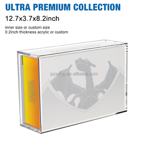 เคสอะคริลิคแม่เหล็กแข็งแรงสำหรับ Charizard ultra Premium Collection BOX TCG UPC Display Protector ขาตั้งใส - Product Image 2