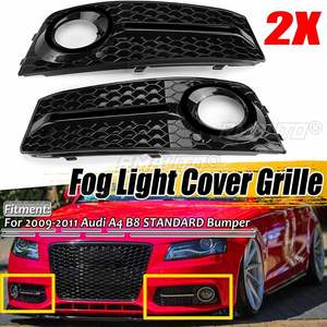2 Piezas de Rejilla Decorativa para Faros Antiniebla Delanteros de Coche A4 B8, para Audi A4 B8 con Parachoques Estándar 2009 2010 2011 - Product Image 1