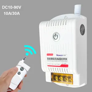 DC 12V 24V 36V Wireless Remote Control Switch Remote Control Power Supply For Water Pump Truck Remote Controller Battery Car