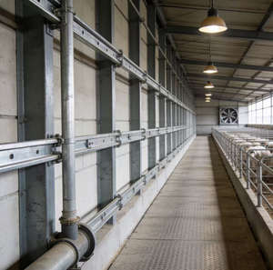 Rumah Gudang Pertanian Struktur Baja Pracetak Desain Industri Garansi 5 Tahun untuk Pembiakan Domba Kambing-ZHILIAN STEEL - Product Image 3