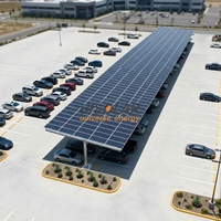 Système de carport solaire étanche UISOLAR, abri photovoltaïque, auvent solaire, carport solaire pour stationnement de voitures