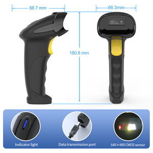 Xincode 2D inalámbrico 2,4G lector de código de barras USB con cable escáner de código de barras 1D láser de mano QR escáneres de código de barras Qr pistola de escaneo de código - Product Image 6