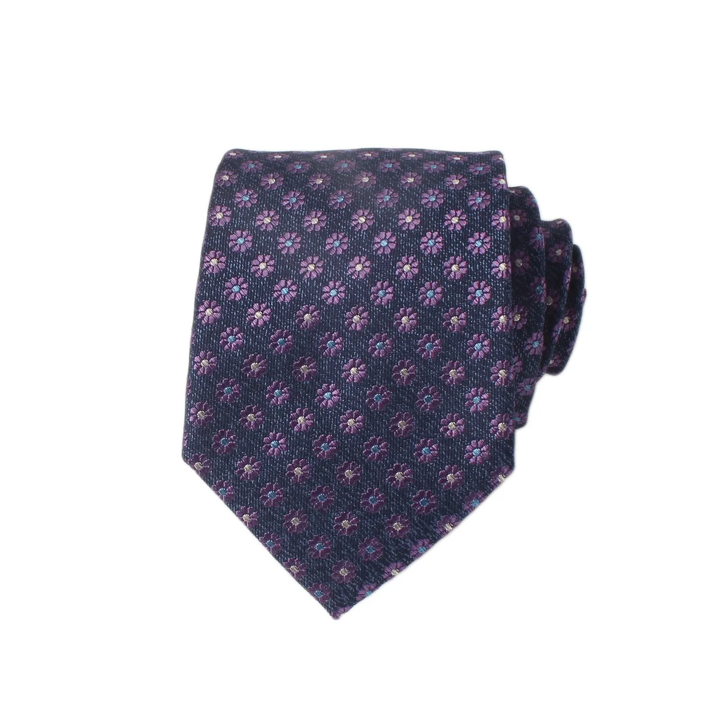 Dacheng China Necktie Manufacture Purple Pink Silk Jacquard Woven Cravate Gravata Ties For Men