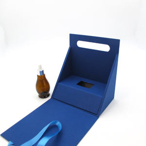 Personaliza tu propio logotipo, nuevo diseño de caja de embalaje portátil estilo bolso, caja de regalo de lujo para cosméticos con cinta. - Product Image 5