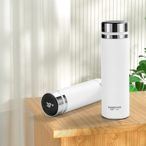 500ml inteligente Digital LED Fahrenheit Pantalla de temperatura inteligente botella de agua taza frasco té infusor botella aislada al vacío - Product Image 6
