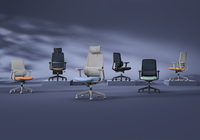 Chaise de bureau ergonomique en maille pivotante avec support lombaire pour le bureau commercial et professionnel
