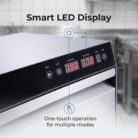 Lave-verres professionnel sous comptoir en acier inoxydable de qualité alimentaire 360 °   Pulvérisateur haute pression pour café, bar, hôtel