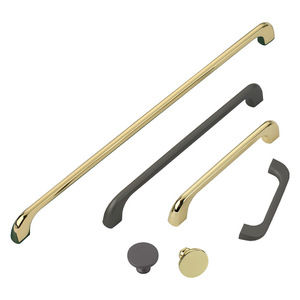 LGEDIS Cabinet Door Handles Zinc Alloy Minimalist Bar Shape Drawer Furniture Hardware Gold And Gray Finish - Product Image 3