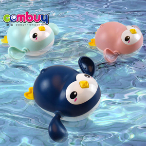 Cute Penguin Bathroom Shower Swimming Game Plastic Baby <strong>Bath</strong> <strong>Toys</strong> Wind up - Product Image 3