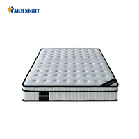Matelas à ressorts ensachés confortables de haute qualité en gros King Queen Euro Top Matelas organique compressé 6by6 12 pouces