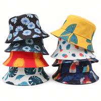 Chapeau Bob en Coton Réversible Fait Main et Personnalisé pour la Mode, la Pêche en Extérieur, avec Broderie ou Impression