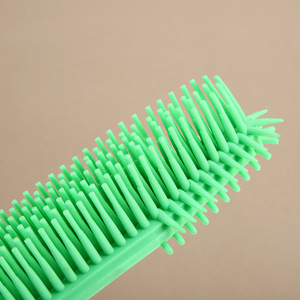Silicone <b>Pet</b> <b>Brush</b> For Dogs Soft Bristles Grooming Cleaning Hair Removal Lint Remover - Product Image 4