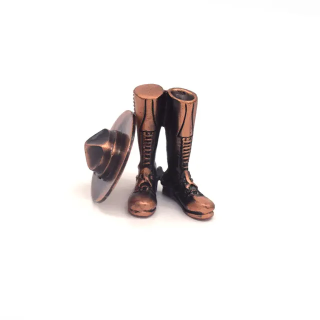 Chinese Modern Style Design Die Casting 3D Alloy Custom Metal Craft Antique Copper Collar Pin