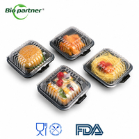 Conteneur alimentaire jetable en plastique PP de qualité alimentaire, robuste, type clamshell, pour la préparation de repas, la vente à emporter et l'emballage de boîtes à lunch