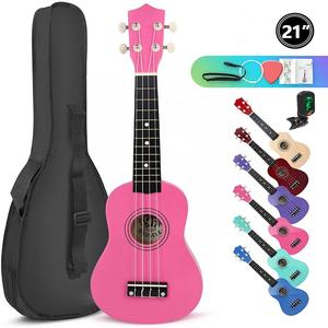 Soprano <span class=keywords><strong>Ukulele</strong></span> 21 นิ้วสําหรับผู้ใหญ่เริ่มต้นนักเรียนเด็กชุดฮาวายมินิกีตาร์พร้อมกระเป๋าเพลงเลือกเครื่องดนตรี