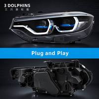 Phares pour BMW Série 4 F32 F36 2013-2019, mise à niveau, modifiés, nouveaux feux de jour dynamiques, clignotants LED 12V, blanc naturel, phares automatiques