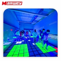 Équipement de réaction sportive éducatif, jeu interactif de danse sur sol lumineux à LED, jeu de sol à détection de pression pour enfants
