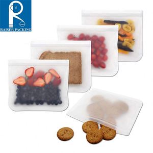 Sacs de conservation alimentaire réutilisables, emballés dans une variété de combinaisons, sacs de congélation réutilisables étanches de qualité FDA, à poser - Product Image 5