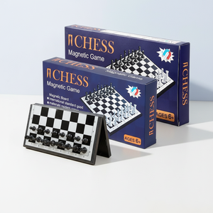 Gioco di <span class=keywords><strong>Scacchi</strong></span> Magnetico Internazionale, Pezzi degli <span class=keywords><strong>Scacchi</strong></span> in Plastica, Scacchiera Pieghevole, Design Comodo per la Conservazione, per Intrattenimento e Puzzle - Product Image 5