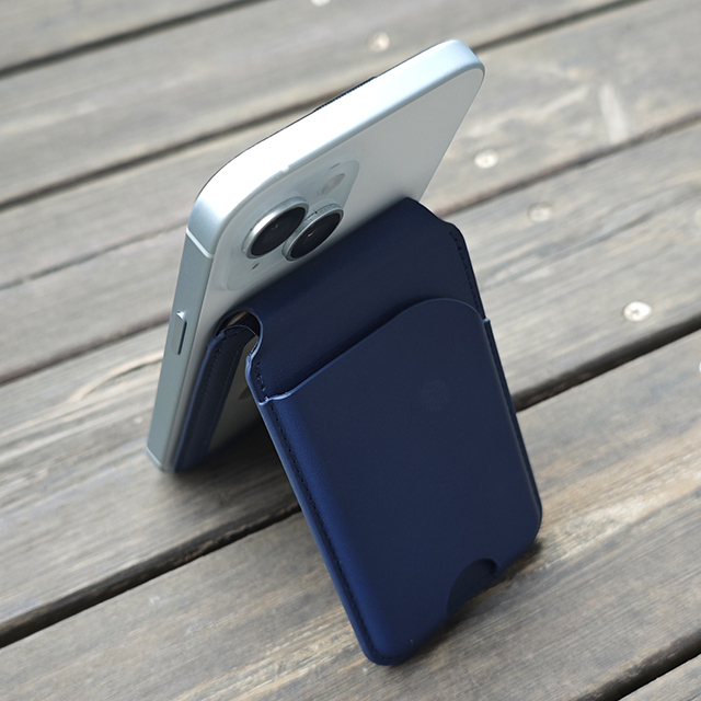 Magnetic Wallet with Adjustable Stand Compatible with MagSafe Wallet, for iPhone 15/14/13/12,3 Card Holder, Vegan Leather Wallet