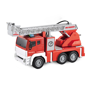 Modellino di <span class=keywords><strong>Camion</strong></span> <span class=keywords><strong>dei</strong></span> <span class=keywords><strong>Pompieri</strong></span> a Frizione 1:12, Giocattolo per Bambini (Con Effetti Acustico-Ottici e Spruzzo d'Acqua) - Product Image 2