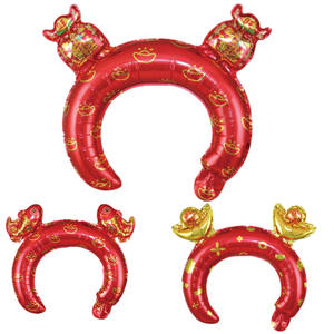 Lucky koi – ballons à bandeau, nouveaux couvre-chef gonflables à la carpe <span class=keywords><strong>rouge</strong></span>, ballons en <span class=keywords><strong>Film</strong></span> d'aluminium pour la décoration du Festival de la lanterne du nouvel an - Product Image 4