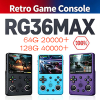 Console de jeu portable rétro RG36MAX, console de jeu portable rétro, console de jeu Linux R36S avec écran de 3,5 pouces