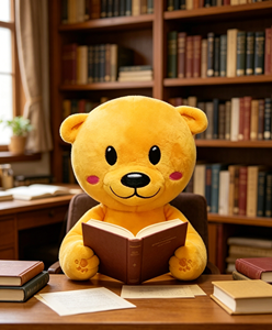Ours en peluche personnalisé en <span class=keywords><strong>tissu</strong></span> à poils courts et doux avec empreinte de patte en relief, articles de présentation de bureau pour importateurs de jouets OEM ODM - Product Image 2