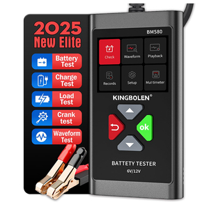 USA EU Warehouse KINGBOLEN BM580 <b>6V</b> 12V Car <b>Battery</b> Tester 100-2000CCA Voltage Tester - Product Image 1