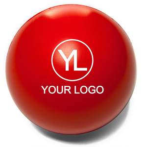 Promocional 63mm Soft PU Foam Squeeze Toy Color sólido Forma redonda Classic Stress Ball Reliever - Product Image 6