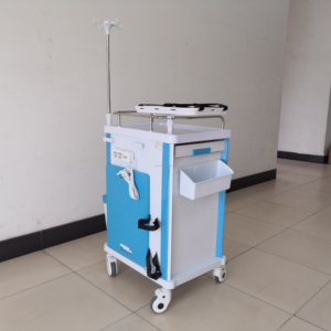 Chariot d'anesthésie d'hôpital en plastique ABS multifonction PET EUR Chariot d'urgence pour médicaments et médicaments - Product Image 2
