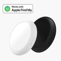 Traceur GPS intelligent certifié MFi pour animaux de compagnie, anti-perte, mini localisateur de clés pour portefeuille, sac, carte, compatible avec Apple Find My Device