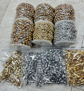 ボールロールチェーンシルバーゴールドローズゴールドメッキ3トーンメッキステンレス钢 - Product Image 4