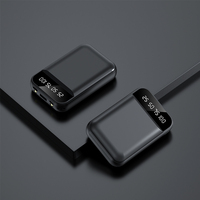 Vente chaude 10000mAh Portable Power Bank avec Affichage Logo Personnalisé Petit et Mince Type-C Micro Haute Capacité De Charge