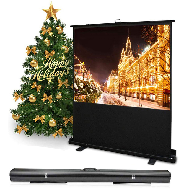 120 Electric Floor Rising Projector Screen ALR PET Crystal Ultra Short Throw Laser Projector 4k Projection Screen for Projectors