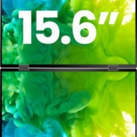 Moniteur IPS LED portable de 15.6 pouces pliable double triple moniteur conception interface de type C moniteur empilé le plus flexible pour ordinateur portable