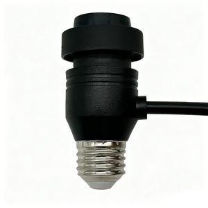 E27 To E26 Lamp Socket <b>Adapter</b> <b>Plug</b> In AC LED Light Connector With Switch Waterproof ABS Material - Product Image 4