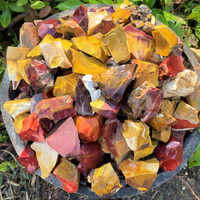 Pierres brutes de Mookaite Jasper naturel en gros, spécimens de minéraux bruts pour le polissage, la cabochonnage et la sculpture
