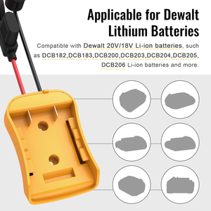 2 gói Power Wheel Adapter Tương thích với Dewalt 20V battery Adapter với nhiều phụ kiện cho Diy RC xe đồ chơi robot - Product Image 4