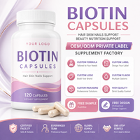 Capsules de biotine pour une peau éclatante, capsules de nutriments anti-âge quotidiens avec formule naturelle vitalisante