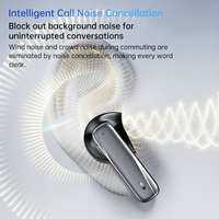 Écouteurs intra-auriculaires TWS en alliage de zinc avec traduction IA 144 langues, suppression du bruit à 3 micros AB5756C V6.0 pour les voyages et les affaires