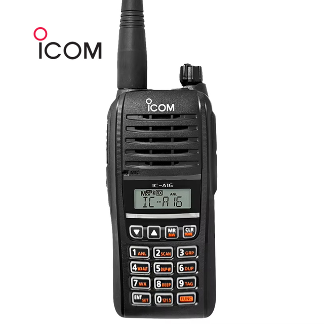 Ground to Air Radio IC-A16 VHF Air Band Transceiver Analog Walkie Talkie Aviation Handheld Radio