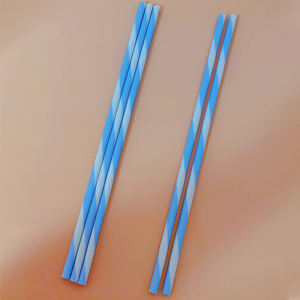 Petites pailles modernes <span class=keywords><strong>en</strong></span> <span class=keywords><strong>plastique</strong></span> écologiques sans BPA Couleurs mélangées pour gobelets et accessoires de verres - Product Image 5