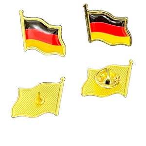 Broche drapeau américain en gros de Chine, badge émaillé électroplaqué Canada, époxy, pays du monde, épinglette en fer goutte d'huile, boucle papillon - Product Image 2